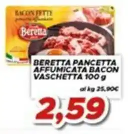 MA Supermercati Beretta pancetta affumicata bacon vaschetta offerta
