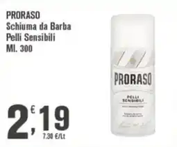 Conté Supermercati Proraso schiuma da barba pelli sensibili offerta