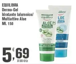 Conté Supermercati Equilibra Dermo-Gel Idratante Ialuronico/Multiattivo Aloe offerta