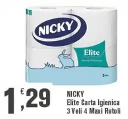 Conté Supermercati Nicky Elite Carta Igienica offerta