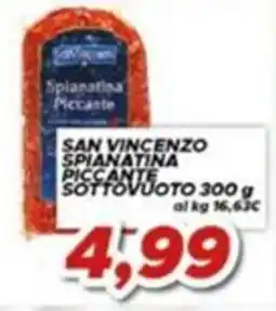 MA Supermercati San Vincenzo Spianatina Piccante offerta