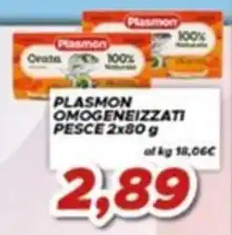 MA Supermercati Plasmon omogeneizzati pesce offerta