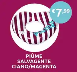 PiùMe Piùme salvagente ciano/magenta offerta