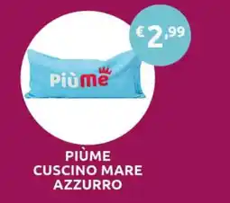 PiùMe Piùme cuscino mare azzurro offerta