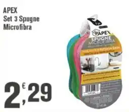 Conté Supermercati Spugne microfibra APEX offerta