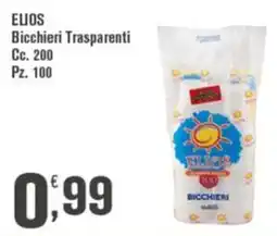 Conté Supermercati Bicchieri Trasparenti Elios offerta