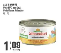 Conté Supermercati Almo Nature Patè HFC per Gatti offerta