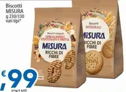 Sidis Biscotti integrali Misura offerta