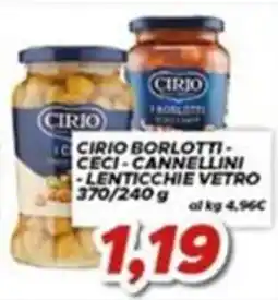 MA Supermercati Cirio Borlotti - Ceci - Cannellini - Lenticchie Vetro offerta