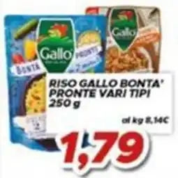 MA Supermercati Riso Gallo Bonta' Pronte Vari Tipi offerta