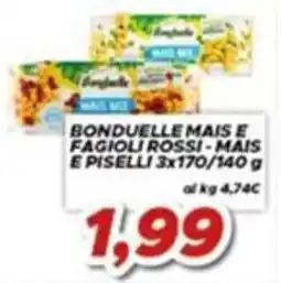 MA Supermercati Bonduelle mais e fagioli rossi - mais e piselli offerta