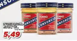 MA Supermercati Consorzio filetti di tonno naturale offerta