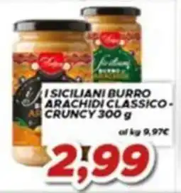 MA Supermercati I Siciliani burro arachidi classico - crunchy offerta