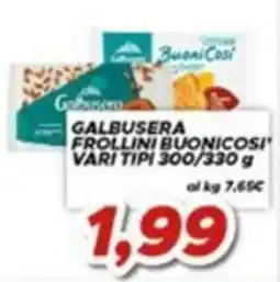 MA Supermercati Galbusera frollini buonicosi' offerta