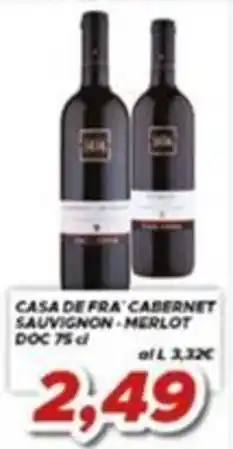 MA Supermercati Casa de Fra' Cabernet Sauvignon - Merlot offerta