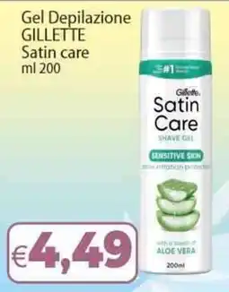 Sidis Gel Depilazione Gillette Satin care offerta