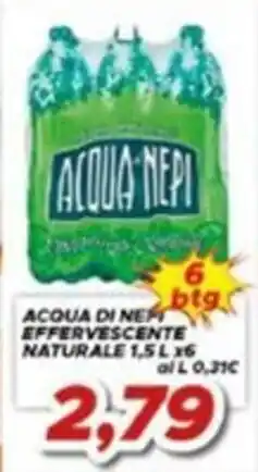MA Supermercati Acqua di Nepi effervescente naturale offerta