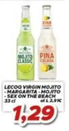 MA Supermercati Lecoo Virgin Mojito - Margarita - Mojito - Sex on the Beach offerta