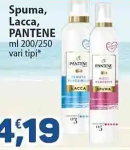 Sidis Spuma, Lacca, PANTENE offerta
