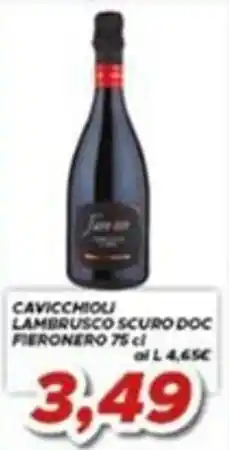 MA Supermercati Cavicchioli Lambrusco Scur DOC offerta