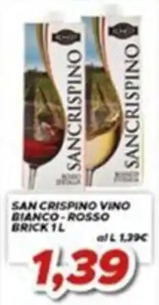 MA Supermercati San Crispino vino bianco-rosso offerta