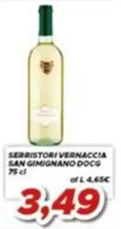 MA Supermercati Serristori Vernaccia San Gimignano DOCG offerta