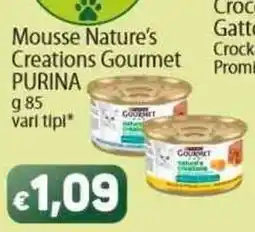 Sidis Mousse Nature's Creations Gourmet PURINA offerta
