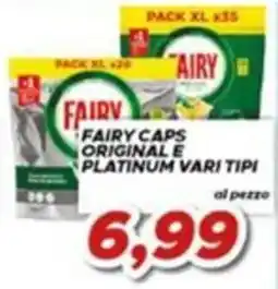 MA Supermercati Fairy caps original e platinum vari tipi offerta