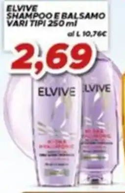 MA Supermercati Elvive shampoo e balsamo offerta