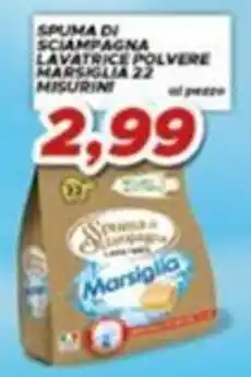 MA Supermercati Spuma di sciampagna lavatrice polvere marsiglia 22 misurini offerta