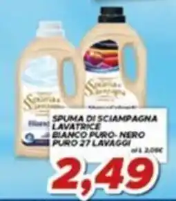 MA Supermercati Spuma di sciampagna lavatrice bianco puro - nero puro offerta