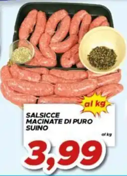 MA Supermercati Salsicce macinate di puro suino offerta