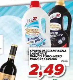 MA Supermercati Spuma di sciampagna lavatrice bianco puro-nero puro offerta