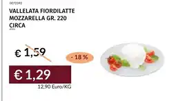 Prezzemolo e Vitale Vallelata Fiordilatte Mozzarella offerta