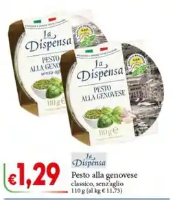 D'Italy La Dispensa Pesto alla genovese classico, senza aglio offerta