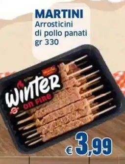 Mercati Alimentari Martini arrostitini di pollo panati offerta