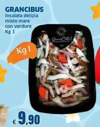 Grancibus insalata delizia misto mare con verdure