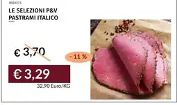 Prezzemolo e Vitale Le selezioni P&V pastrami italiano offerta