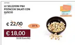 Prezzemolo e Vitale Pistacchi salati con guscio offerta