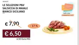 Prezzemolo e Vitale Salsiccia di maiale bianco siciliano offerta