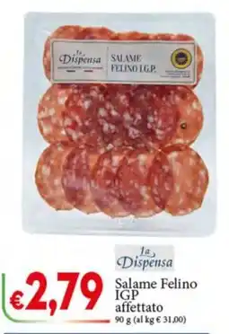 D'Italy Salame Felino IGP affettato offerta