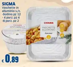 Mercati Alimentari Sigma vaschette in alluminio offerta