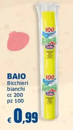 Mercati Alimentari Bicchieri bianchi Baio offerta