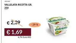 Prezzemolo e Vitale Vallelata ricotta offerta
