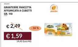 Prezzemolo e Vitale Granterre pancetta affumicata a cubetti offerta