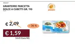 Prezzemolo e Vitale Granterre pancetta dolce a cubetti offerta