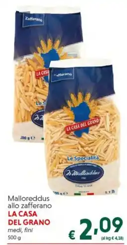 DiMeglio Malloreddus allo zafferano LA CASA DEL GRANO offerta