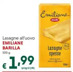 DiMeglio Lasagne all'uovo Emiliane Barilla offerta