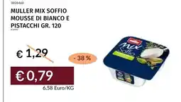 Prezzemolo e Vitale Muller mix soffio mousse di bianco e pistacchi offerta