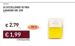 Prezzemolo e Vitale Le eccellenze di P&V lasagne offerta